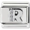Bracelets Nomination Maillon argent avec OZ Alphabet lettre R
