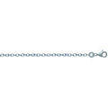 Colliers sur Grenoble : Collier Brillaxis Chaine maille for&ccedil;at argent rhodi&eacute; 55 cm Blanc