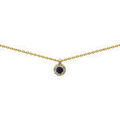 Collier Brillaxis Collier or jaune 18 carats saphir diamants