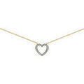Colliers sur Grenoble : Collier Brillaxis Collier or jaune 18 carats coeur oxydes