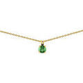 Collier Brillaxis Collier solitaire &eacute;meraude or jaune 18 carats Jaune