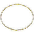 Collier Swarovski Collier Matrix Tennis dor&eacute; M Jaune