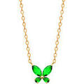 Colliers sur Grenoble : Collier Brillaxis Collier papillon vert 45 cm