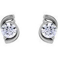 Boucles oreilles Brillaxis Boucles d'oreilles or blanc 18 carats oxydes Grenoble