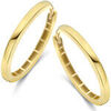 Boucles oreilles Brillaxis Cr&eacute;oles ruban en or jaune 750/1000 Jaune