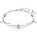 Bracelets Lotus Bracelet double Silver fleur et pampilles Grenoble