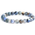 Bracelets Gemini Bracelet Gemini Indigo agathe bleue Grenoble