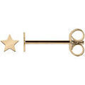 Boucles oreilles Brillaxis Boucles d'oreilles &eacute;toiles en or jaune 18k Jaune Grenoble