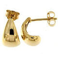Boucles d'oreille sur Grenoble : Boucles oreilles Brillaxis Boucles d'oreilles goutte or jaune