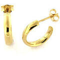Boucles oreilles Brillaxis Boucles d'oreilles cr&eacute;oles ouvertes or jaune 18K 20 mm Jaune Grenoble