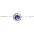 Bracelets sur Grenoble : Bracelets Brillaxis Bracelet or blanc 18 carats iolite oxydes