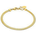 Bracelets Lotus Bracelet Style Maille Miroir Acier Dor&eacute; Jaune Grenoble