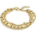 Bracelets Lotus Bracelet Multi Rang Style Urban Woman Acier dor&eacute; Jaune Grenoble