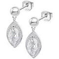 Boucles d'oreille sur Grenoble : Boucles oreilles Lotus Boucles d'oreilles Silver Marquise blanche