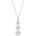 Colliers sur Grenoble : Collier Lotus Collier Silver triple oxyde blanc