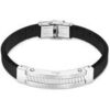 Bracelets Lotus Bracelet Homme Style acier et silicone