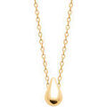 Collier Brillaxis Collier goutte plaqu&eacute; or Jaune