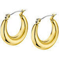 Boucles d'oreille sur Grenoble : Boucles oreilles Lotus Boucles d'oreilles cr&eacute;oles Style acier dor&eacute; Jaune