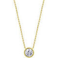 Collier Lotus Collier Silver Charming Lady argent dor&eacute; Jaune Grenoble