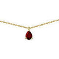 Colliers sur Grenoble : Collier Brillaxis Collier or rubis forme poire 7x5mm