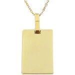 Collier Brillaxis Collier plaque dor&eacute;e Jaune