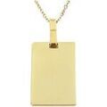 Colliers sur Grenoble : Collier Brillaxis Collier plaque dor&eacute;e Jaune