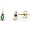 Boucles oreilles Brillaxis Boucles d'oreilles &eacute;meraudes diamants or jaune Jaune Grenoble