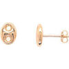 Boucles oreilles Brillaxis Boucles d'oreilles grain de caf&eacute; 6mm Jaune