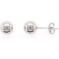Boucles d'oreille sur Grenoble : Boucles oreilles Brillaxis Boucles d'oreilles boule 6 mm or blanc 18 carats