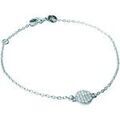 Bracelets Brillaxis Bracelet pastille empierr&eacute;e Blanc Grenoble