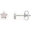 Boucles oreilles Brillaxis Boucles d'oreilles &eacute;toile or blanc Blanc