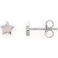 Boucles d'oreille sur Grenoble : Boucles oreilles Brillaxis Boucles d'oreilles &eacute;toile or blanc Blanc