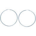 Boucles d'oreille sur Grenoble : Boucles oreilles Brillaxis Cr&eacute;oles acier 70mm Blanc