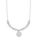 Collier Brillaxis Collier feuillages argent rhodi&eacute; Blanc Grenoble