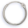 Boucles d'oreille sur Grenoble : Boucles oreilles Brillaxis Cr&eacute;oles or blanc 18 carats 10 mm Blanc
