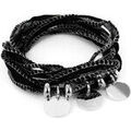 Bracelets Brillaxis M&eacute;daille acier 8mm Blanc Grenoble