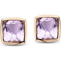 Boucles oreilles Brillaxis Boucles d'oreilles Am&eacute;thyste or rose 18 carats Rose Grenoble