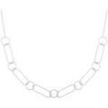 Colliers sur Grenoble : Collier Brillaxis Collier argent rhodi&eacute; cisel&eacute; Blanc