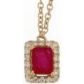 Collier Brillaxis Collier rubis et diamants or jaune