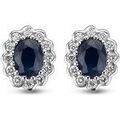 Boucles oreilles Brillaxis Boucles d'oreilles marguerite saphirs diamants or Grenoble