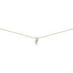 Collier Brillaxis Collier or jaune et pierres blanches