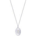Colliers sur Grenoble : Collier Saunier Collier argent martel&eacute; oxydes Eleonore Blanc
