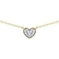 Collier Brillaxis Collier or jaune 18 carats coeur oxydes