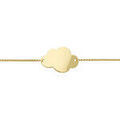 Bracelets sur Grenoble : Bracelets Brillaxis Bracelet identit&eacute; b&eacute;b&eacute; plaque nuage or 9 carats Jaune