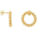 Boucles d'oreille sur Grenoble : Boucles oreilles Saunier Boucles d'oreilles vis Malo plaqu&eacute; or Jaune