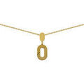 Collier Brillaxis Collier g&eacute;om&eacute;trique stri&eacute;e Jaune Grenoble