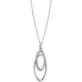 Collier Lotus Collier Silver motif entrelac&eacute; empierr&eacute; Blanc Grenoble