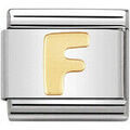 Bracelets sur Grenoble : Bracelets Nomination Maillon Alphabet lettre F or