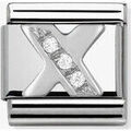 Bracelets Nomination Maillon argent avec OZ Alphabet lettre X Grenoble