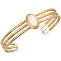 Bracelets Saunier Bracelet jonc Aussi&egrave;re dor&eacute; Jaune Grenoble